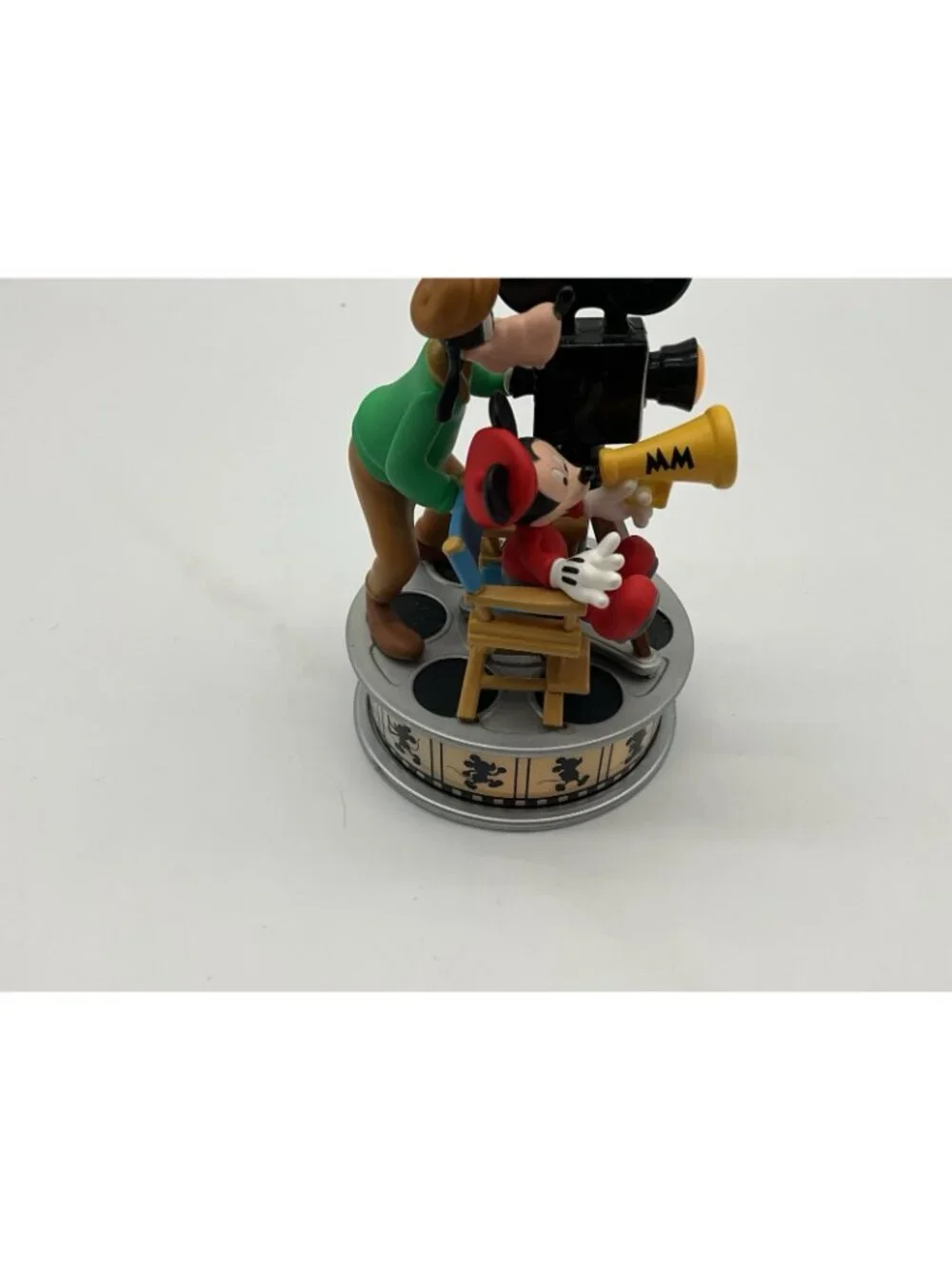 Hallmark Disney Mickey Mouse and Goofy Lights Camera Action Magic Ornament 2014